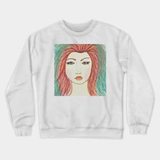 Lioness in the Wild digital art Crewneck Sweatshirt